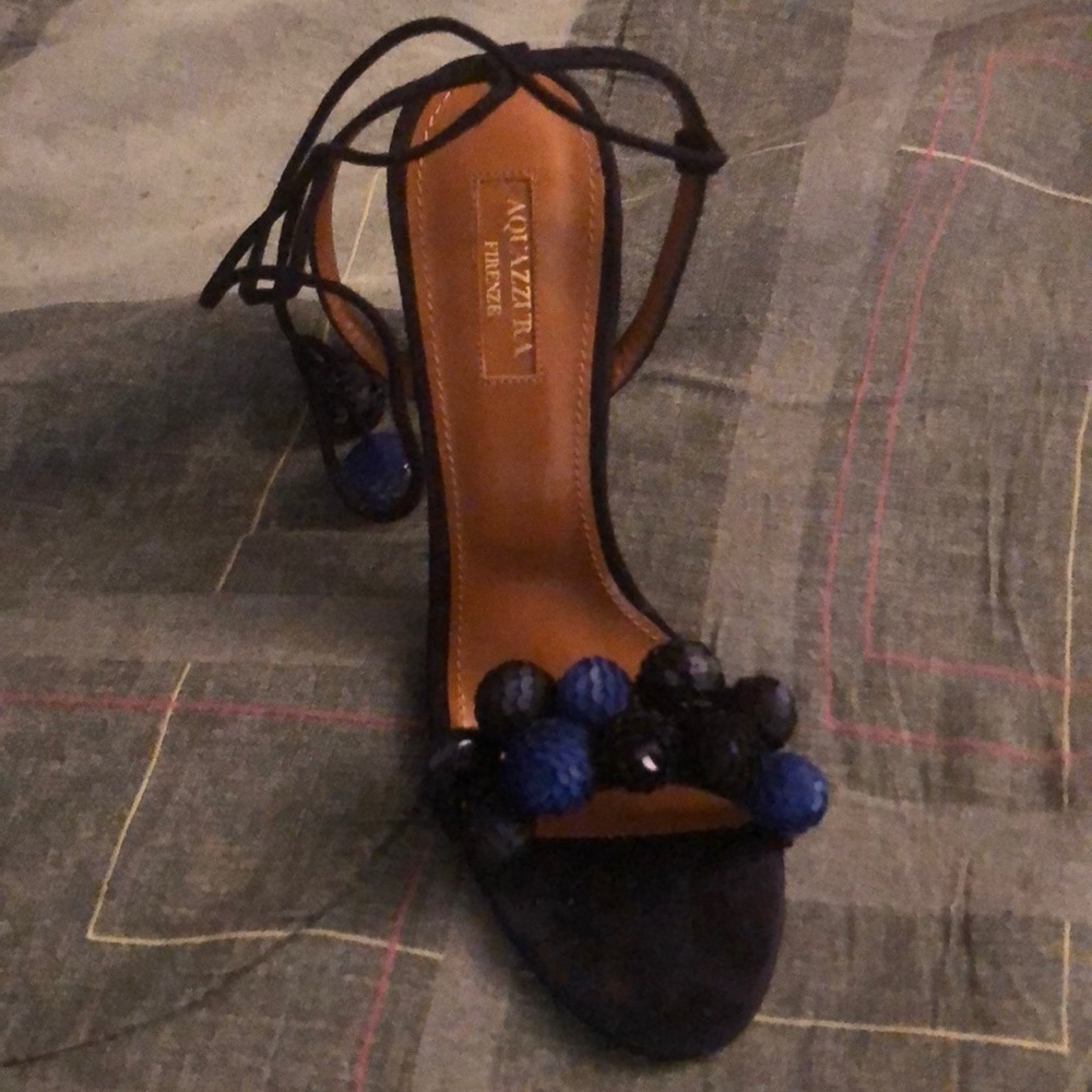 New authentic never worn aquazzura disco sandals.